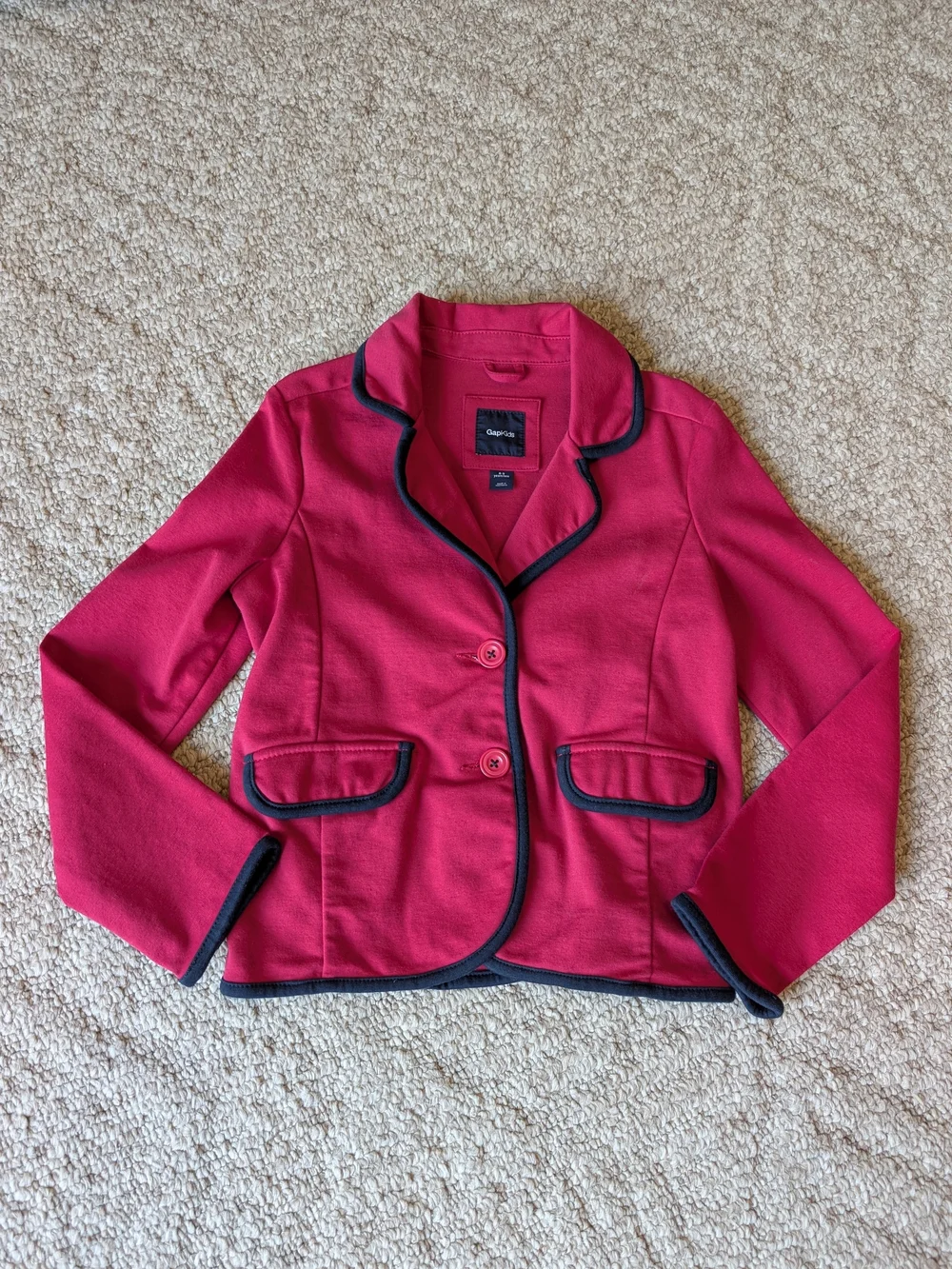 Gap kids Pink Blazer with Navy Trim